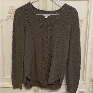 Gray V-Necked Sweater